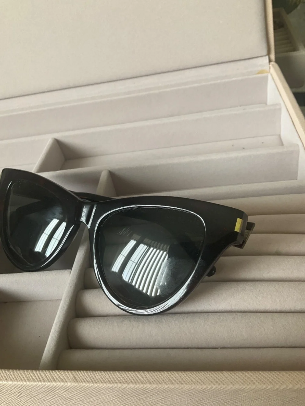 SAINT LAURENT 425 YSL SL425 003 Brown Havana Green Cat Eye Classic Sunglasses